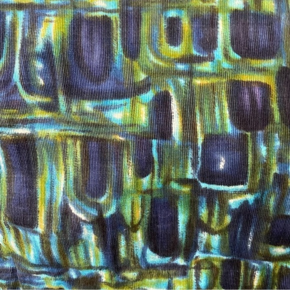 VTG Hale Muu Hawaiian Abstract Tiki Muumuu Dress Artsy 60s 70s *see msrmts - Picture 11 of 11